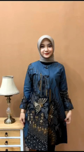 Tunik Batik Premium Bahan Katun Halus Jaitan Sangat Rapi Sekelas Butik
