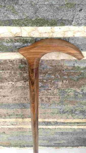 Tongkat jalan kayu kalimosodo model pipih C347