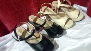 sandal heels hak tinggi 10cm kode R 001