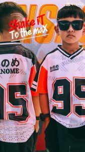 Kanome Jersey Anak Rugby NFL Oversize Unisek Number Karakter Premium Usia 3-12 Tahun