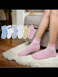 Kids 8-12 Yrs Old Boy And Girl Korean Japan Style Quarter Socks Cotton Mesh Socks Quality AS-914