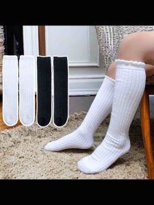 Kids 4-8 Years Old Girl Cotton High Socks Korean Japan Style Knee High Socks Quality AS-508 AS-509