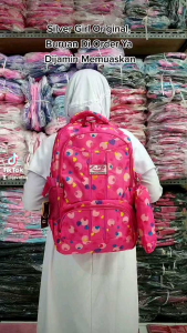 Tas Anak Perempuan SILVER GIRL Model Terbaru Tas Ransel Sekolah Anak Perempuan GRATIS TEMPAT PENSIL + JAS HUJAN - Lazada