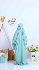 Mukena Terusan MAWAR anak SD Remaja | Al Arsyad