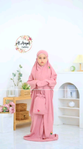 Mukena Terusan MESJID semangka Al Aqsha Palestina Anak Remaja Katun Mikro Premium | Al Arsyad