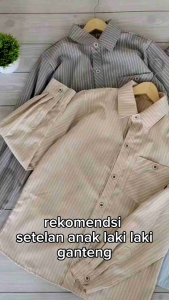 6-14T Kakadede Arlo Set Setelan Kemeja Baju Pakaian Anak Laki laki Cowok Cowo Junior