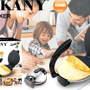 SOKANY Roti Maker KJ-507 Non-stick Coating Tahan Panas Badan Plastik Indikator Kuasa Klip Penutup Model Kompak Mudah Penggunaan