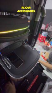 Toyota Alphard Vellfire Agh30 AH40 front seat chair rear table foot rest tray wireless charging bodykit led light cover body kit footrest
