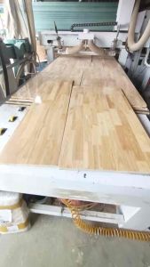 mặt kệ bàn- gỗ ghép cao su dày 15cm 2 mặt bóng làm mặt bàn kệ đồ nội thất