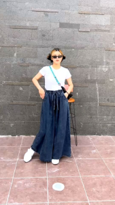 BASIC JEANS KULOT JUMBO CELANA WANITA BIGSIZE PREMIUM LP 120 CM SIZE FIT XXL