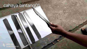 PLAT BAJA HIGH CARBON POTONGAN GERGAJI MARMER BAHAN PANDE BESI BILAH PISAU SAMBUNGAN CANGKUL SEKOP