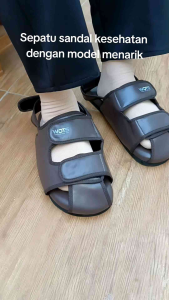 Sepatu Sandal Kesehatan Diabetes Pria Wanita Sendal Selop Tali Anti air Super Empuk Ringan Size 36-47