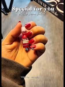 (Min BELI 3 pcs) Henna Bubuk Warna natural orens / kutek halal 3 ML