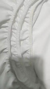 TULIOHOMES CANADIAN COTTON BEDSHEET W/ PILLOWCASE PLAIN WHITE