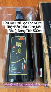 Dầu Gội Phủ Bạc Tinh Chất Nhân Sâm Nhuộm Phủ Bạc Tóc Komi Japan