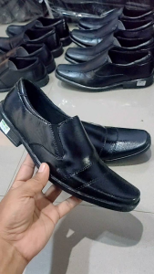 SEPATU PANTOFEL ANAK SEKOLAH PONDOK KERJA KULIT PRIA/SEPATU FANTOFEL HITAM SLOP LAKI LAKI