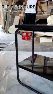 RJP FURNITURE Meja Kopi Minimalis Estetik Industrial - GAMI Coffee Table Meja Besi