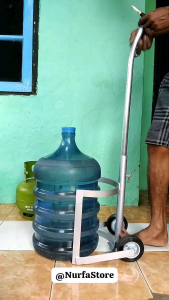 TROLI GALON DAN GAS BESI SERBAGUNA TANPA DIANGKAT PEGANGAN PORTABLE