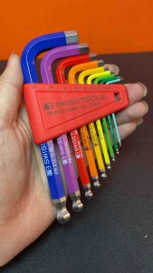 Bộ Lục Giác Ngắn PB Swiss Tools 9 Chi Tiết Cao Cấp PB 212.H-10 RB (626066 9) - Hàng Chính Hãng 100% từ Thụy Sĩ