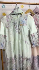 Gamis anak mewah Bahan tile x ceruty Terbaru untuk anak 3-12 Tahun Promo Lebaran