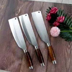 Dao bếp chặt xương gà vịt băm thái thịt đa năng hàng thép Trắng Nhật chống rỉ sắc bén