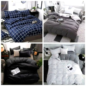 Sprei Aesthetic Seprai Kotak Promo Murah Ukuran 180x200 160X200 120X200 100x200 anti luntur kualitas sprei homemade satu set dengan sarung bantal tidur dan sarung bantal guling bukan sprei bonita / sprei my love / sprei lady rose