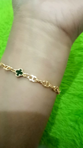 gelang guci kombinasi bunga hitam 02 gram Semar nusantara