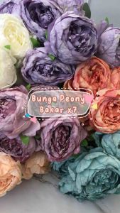 [PEONY BAKAR X7] BUNGA PALSU PEONY BAKAR BURN BURNT PEONY ARTIFICIAL FLOWER BUNGA HIAS RUANG TAMU RUANG MAKAN DIY BUNGA BESAR BAGUS DIY FLORIST KOREAN STYLE
