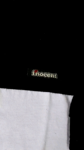 Kaos Distro Kerah Inocent Katun Combed 24s Free Stiker