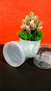 Toples Plastik 300ml / Toples PET / Tempat Penyimpanan Makanan / Tempat Kue Nastar