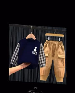 Setelan Anak Terbaru Sweater Cargo Bear Doll & Harga Termurah