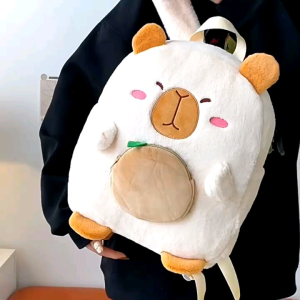Balo lông hoạt hình capipara size 35cm