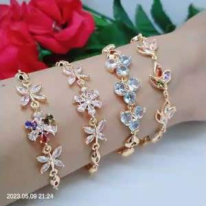 Gelang Tangan Perhiasan Aksesoris Lapis Emas Titanium Tembaga Xuping Terlaris Termurah