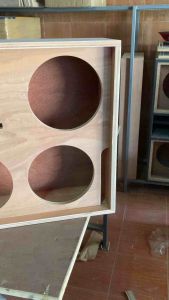 ตู้เสียงกลาง งานดิบไม้แท้ 15มิล 8นิ้ว6ดอก แหลม 6ดอก