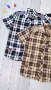 Setelan Kemeja Flanel Import Anak Laki Laki Remaja Noam Set Kemko Fatih Atasan Anak Cowok Lengan Pendek