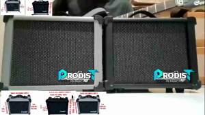 Ampli Gitar Listrik Mini 4 Inch-Ampli Gitar 4inch Sudah Ada Handle Ampli dan Distorsi+Aux+Phone