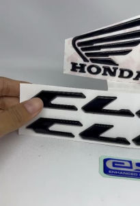 Emblem Click Set Garuda Hitam & Logo Timbul 4pcs