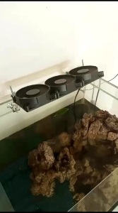 Triple tripel tiga kipas fan pendingin AQUASCAPE akuarium fullset