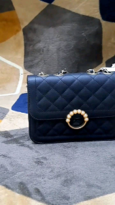 Tas selempang wanita bahan kulit sintetis mutiara WRC 458