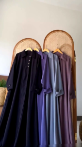 SABINA ABAYA || Abaya Polos Kain HAMRA ANTI UV