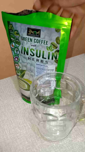 Green coffee with insulin herbs