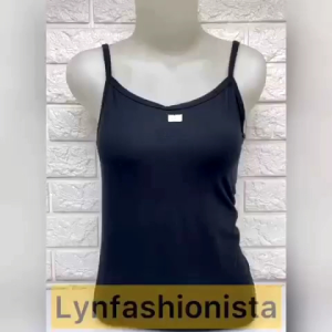 LYNFASHIONISTA-TANKTOP WANITA TALI KECIL INNER DALAMAN TEBAL KAOS SPANDEK RAYON