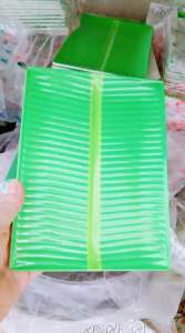Đĩa Nhựa Cao Cấp Giả Lá Chuối Hình Chữ Nhật Nhiều Size