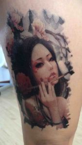 Tattoo Sticker สติ๊กเกอร์แทททู รอยสักชั่วคราว ขนาด 15x20cm