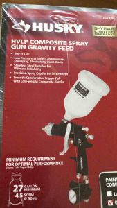 Husky Gravity Feed Composite HVLP Spray Gun