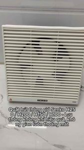 Quạt Hút Thông Gió Âm Tường Senko H250/H200/H150/H100 - Hàng Chính Hãng - Bảo Hành 24 Tháng - 40W - 2 Chiều (Hút và Thổi)