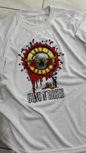 Baju Kaos Band Dewasa Cewek & Cowok Terlaris ROSES PISTOL DTFBIGC78153