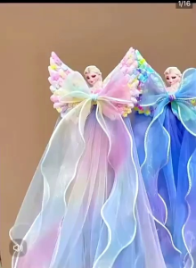Jepitan Rambut Pita Frozen: Aksesoris Rambut Anak Perempuan