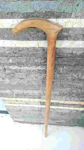 tongkat jalan kayu Bidara motif pipih spesial C01