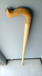 Tongkat Jalan Kayu Kemuning Gading Motif Payung Spesial A498